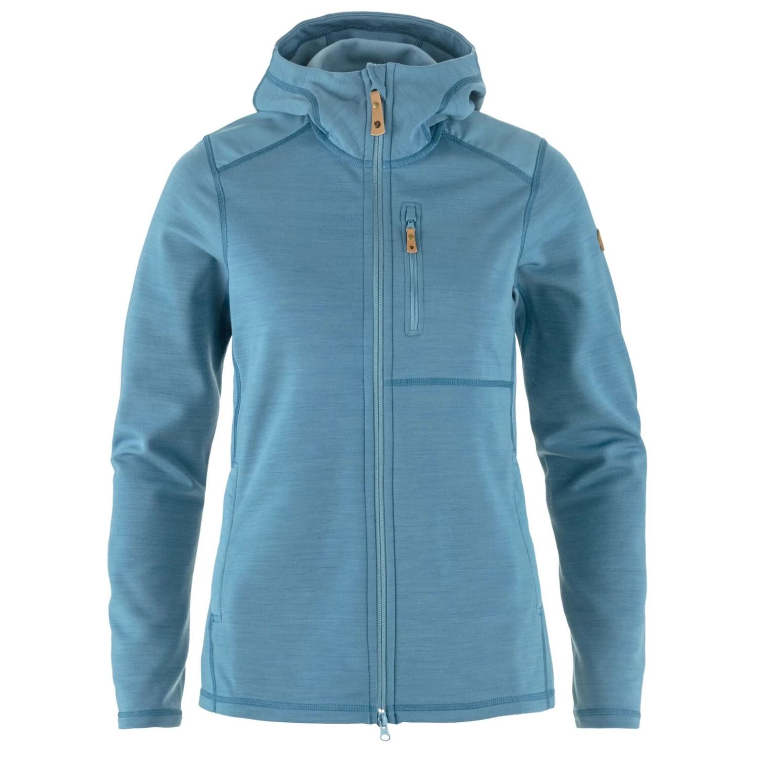 Дамско поларено яке Fjällräven Women's Keb Fleece Hoodie Fleece jacket - Dawn Blue