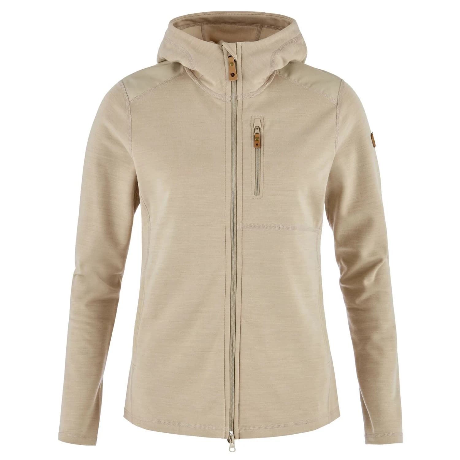 Дамско поларено яке Fjällräven Women's Keb Fleece Hoodie Fleece jacket - Fossil