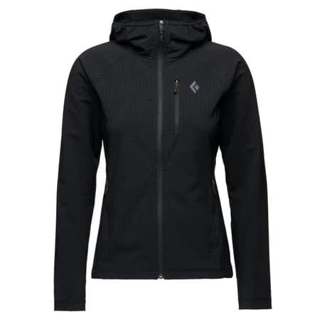 Дамско поларено яке Black Diamond Women's Coefficient Storm Full Zip Hoody Fleece jacket - Black