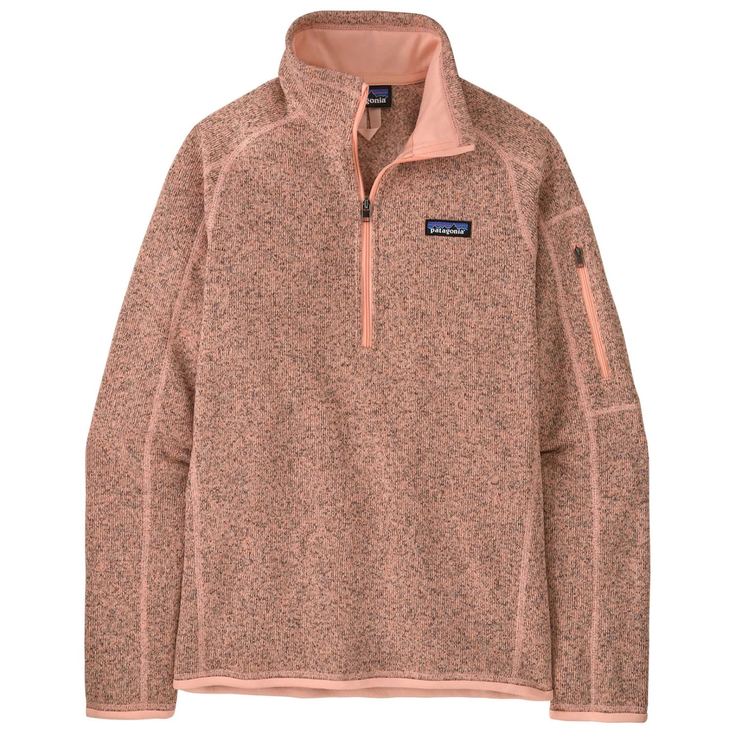 Дамски поларен пуловер Patagonia Women's Better Sweater 1/4 Zip Fleece jumper - Peach Sherbet