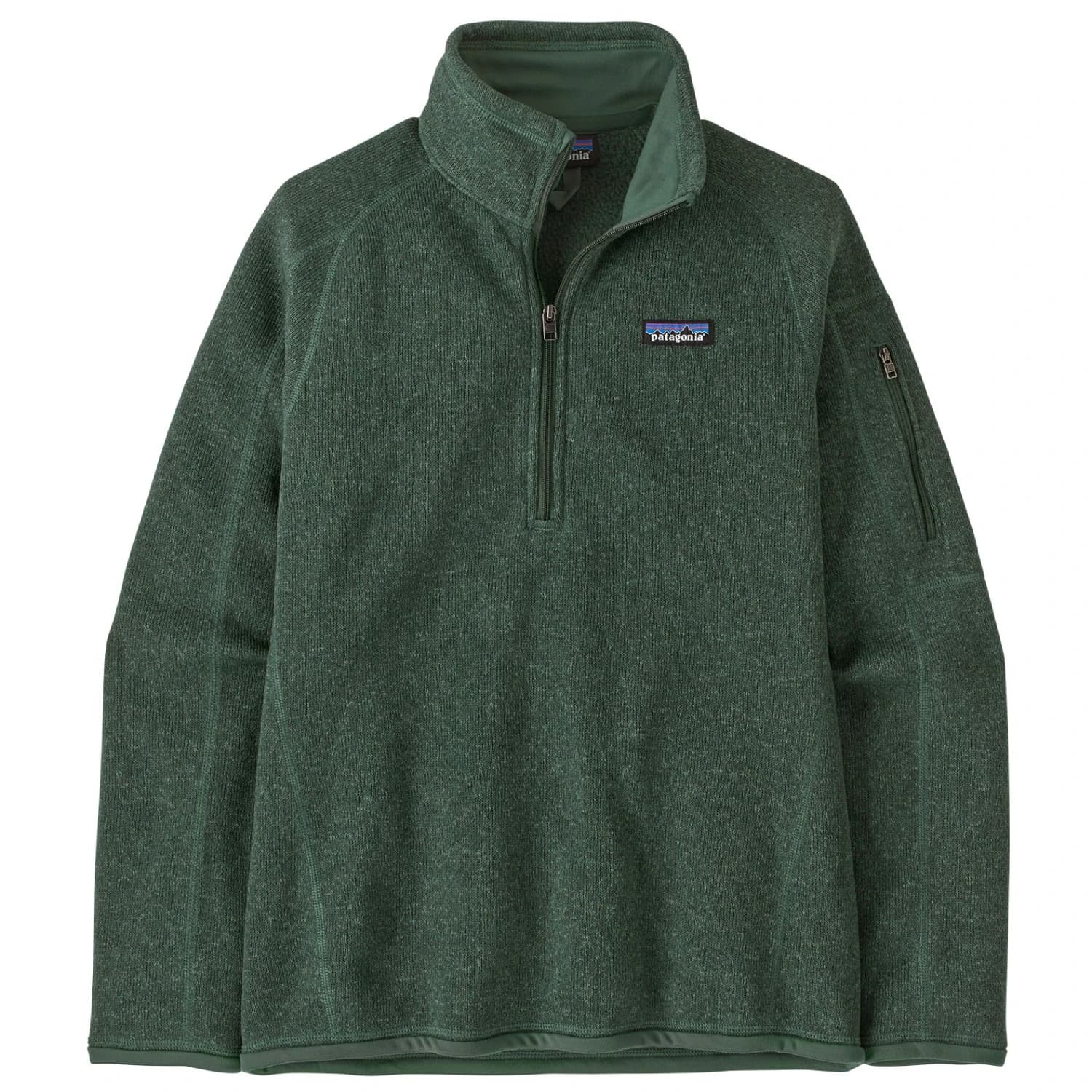 Дамски поларен пуловер Patagonia Women's Better Sweater 1/4 Zip Fleece jumper - Canopy Green