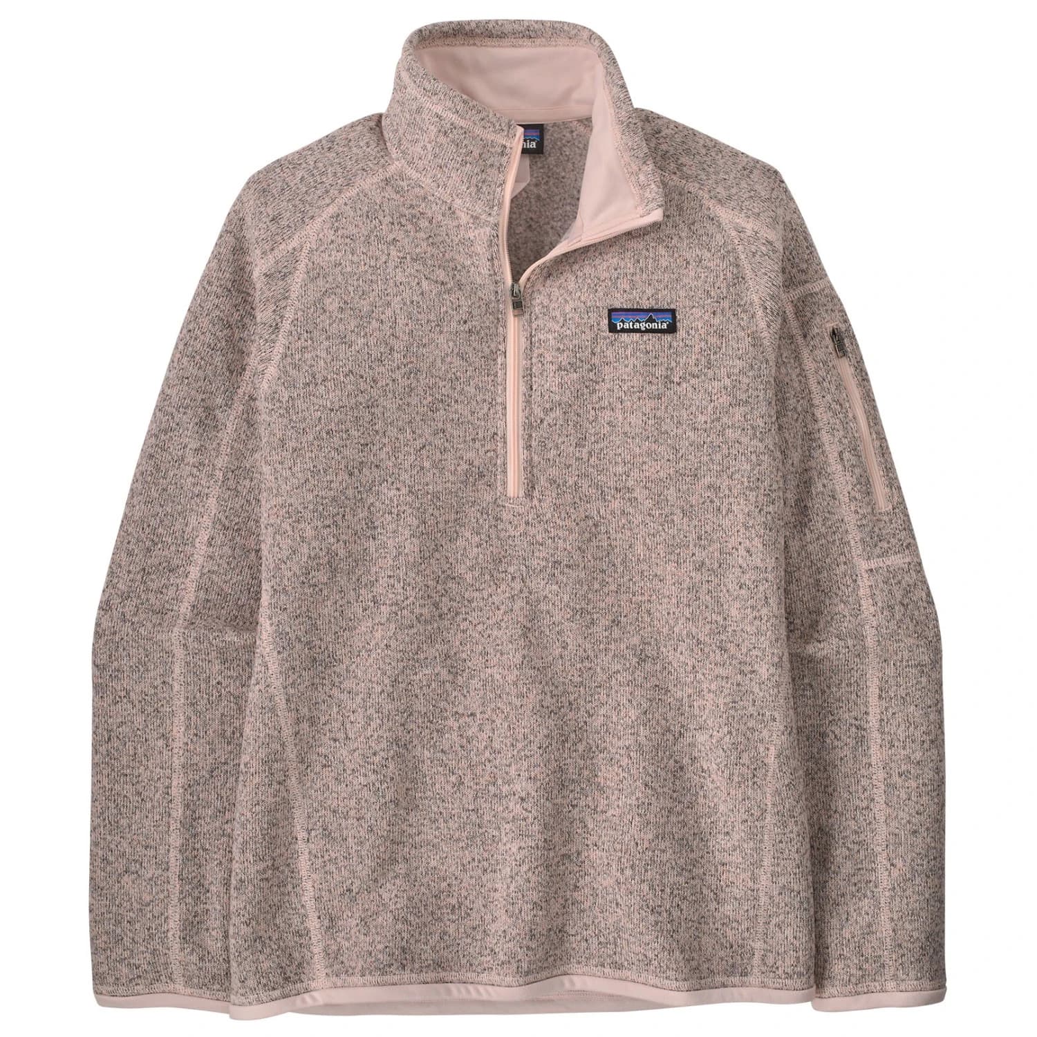 Дамски поларен пуловер Patagonia Women's Better Sweater 1/4 Zip Fleece jumper - Pink Frost