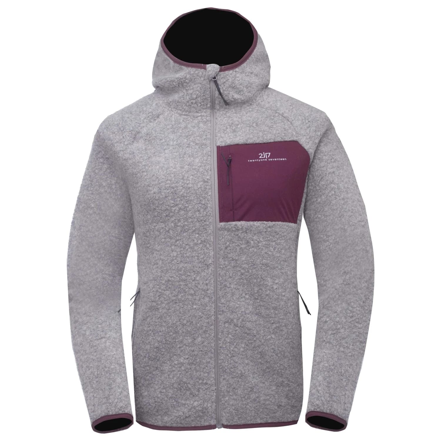 Дамско вълнено яке 2117 of Sweden Women's Skord Pile Hoodie Wool jacket - Grey
