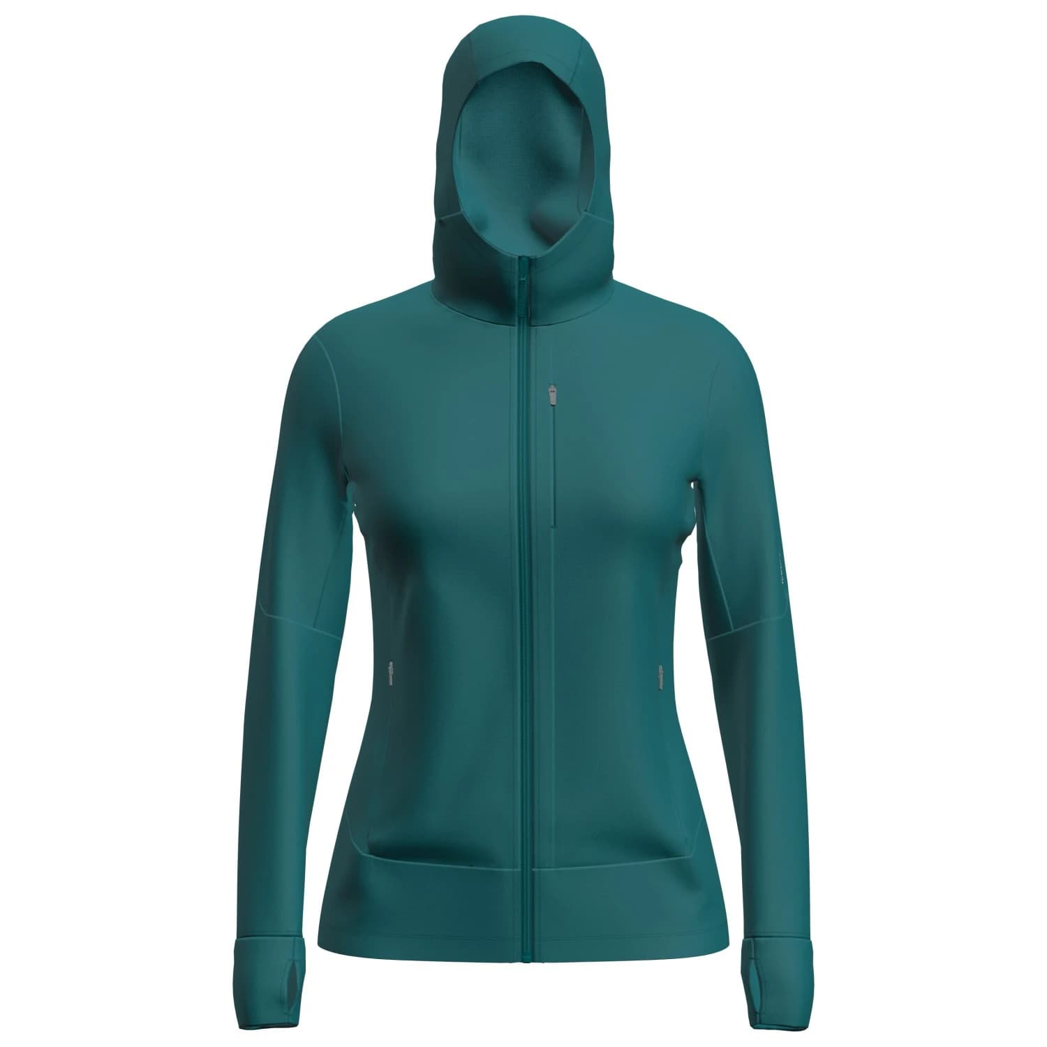Дамско вълнено яке Icebreaker Women's Merino 260 Quantum IV L/S Zip Hoodie Merino hoodie - Tidal Teal
