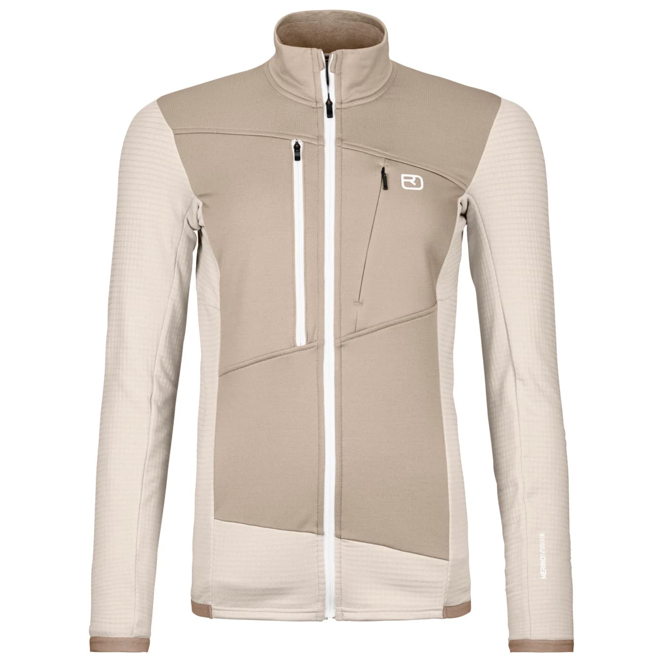 Дамско вълнено яке Ortovox Women's Fleece Grid Jacket Fleece jacket - White Chalk