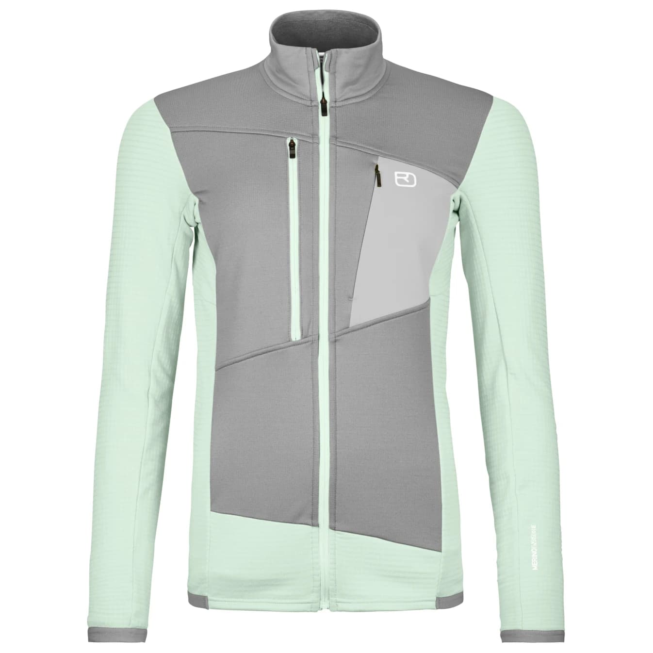 Дамско вълнено яке Ortovox Women's Fleece Grid Jacket Fleece jacket - Green Acid