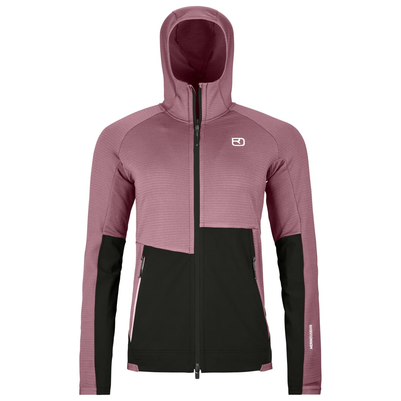 Дамско поларено яке Ortovox Women's Fleece Rib Hoody Fleece jacket - Dusk Rose