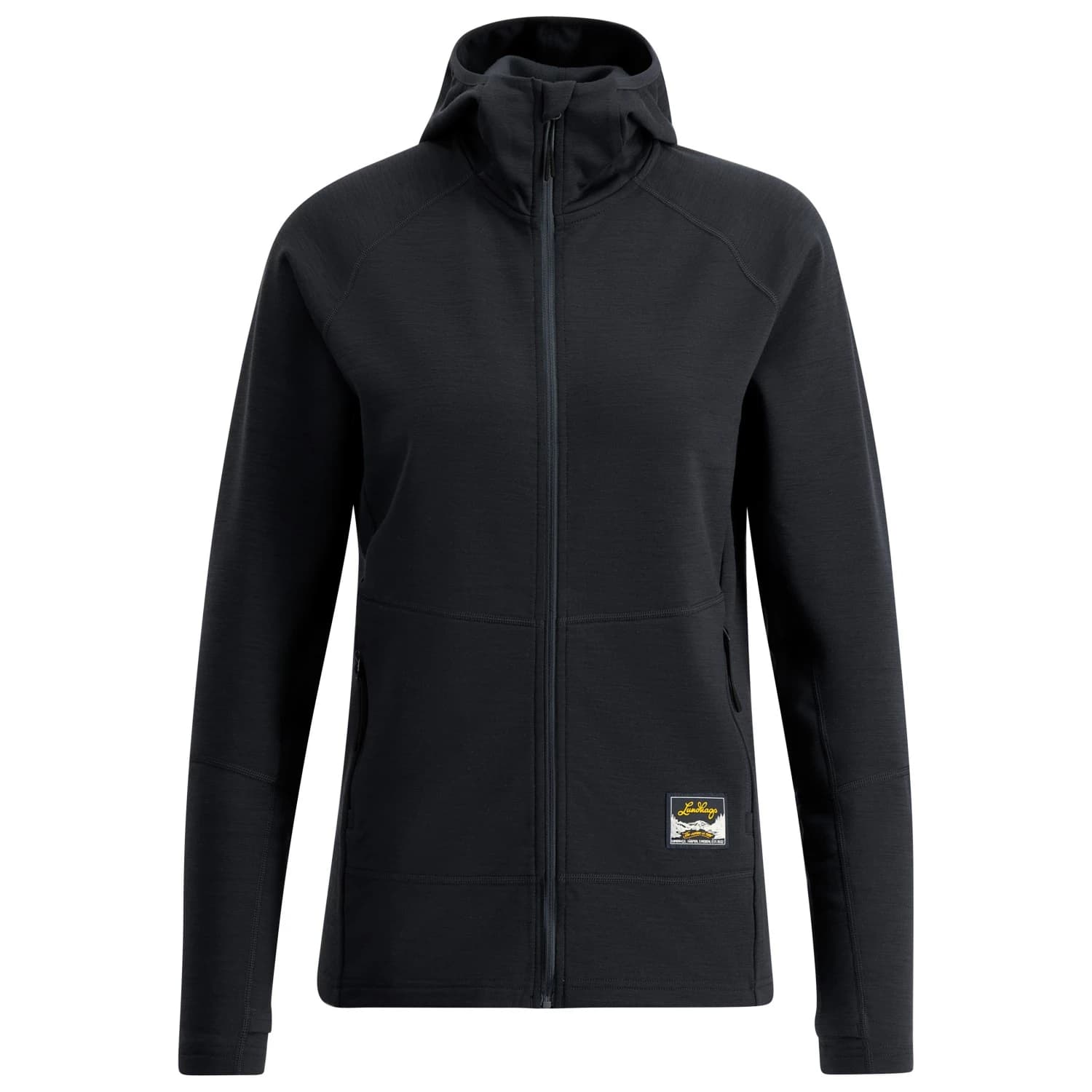 Дамско вълнено яке Lundhags Women's Tived Merino Hoodie Merino hoodie - Black