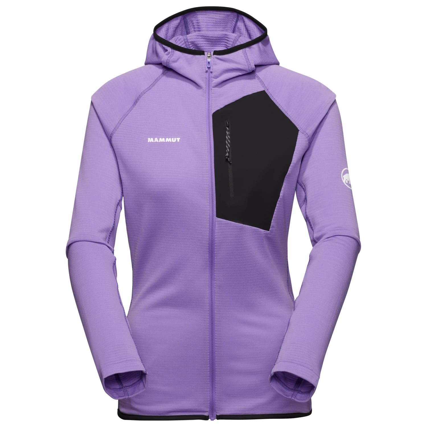 Дамско поларено яке Mammut Women's Aenergy Light Midlayer Hooded Jacket Fleece jacket - Lavandin / Black