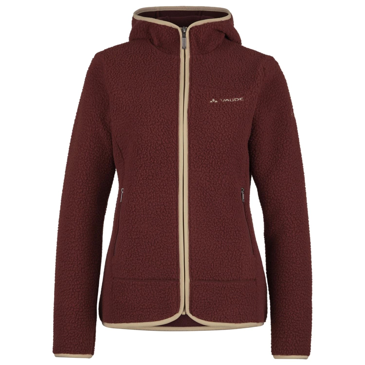 Дамско поларено яке Vaude Women's Punaka Hoody Jacket Fleece jacket - Dark Oak