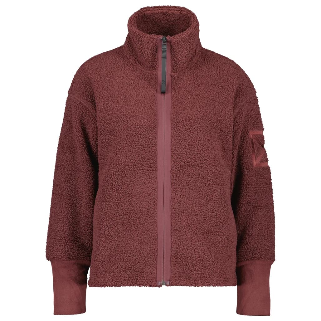 Дамско поларено яке Didriksons Women's Mella Full-Zip 3 Fleece jacket - Old Rust