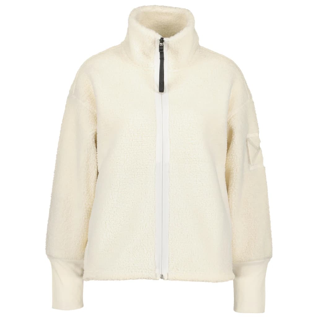 Дамско поларено яке Didriksons Women's Mella Full-Zip 3 Fleece jacket - White Foam