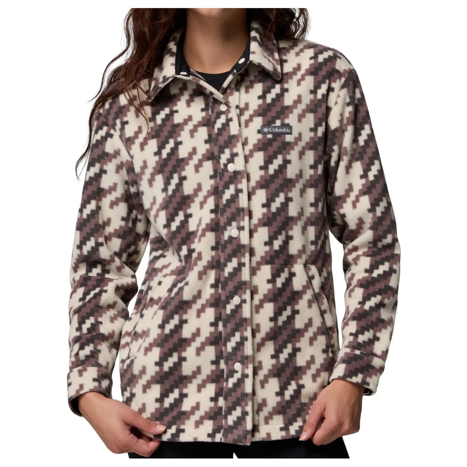 Дамско поларено яке Columbia Women's Benton Springs Shirt Jacket II Fleece jacket - Dark Stone / Twills