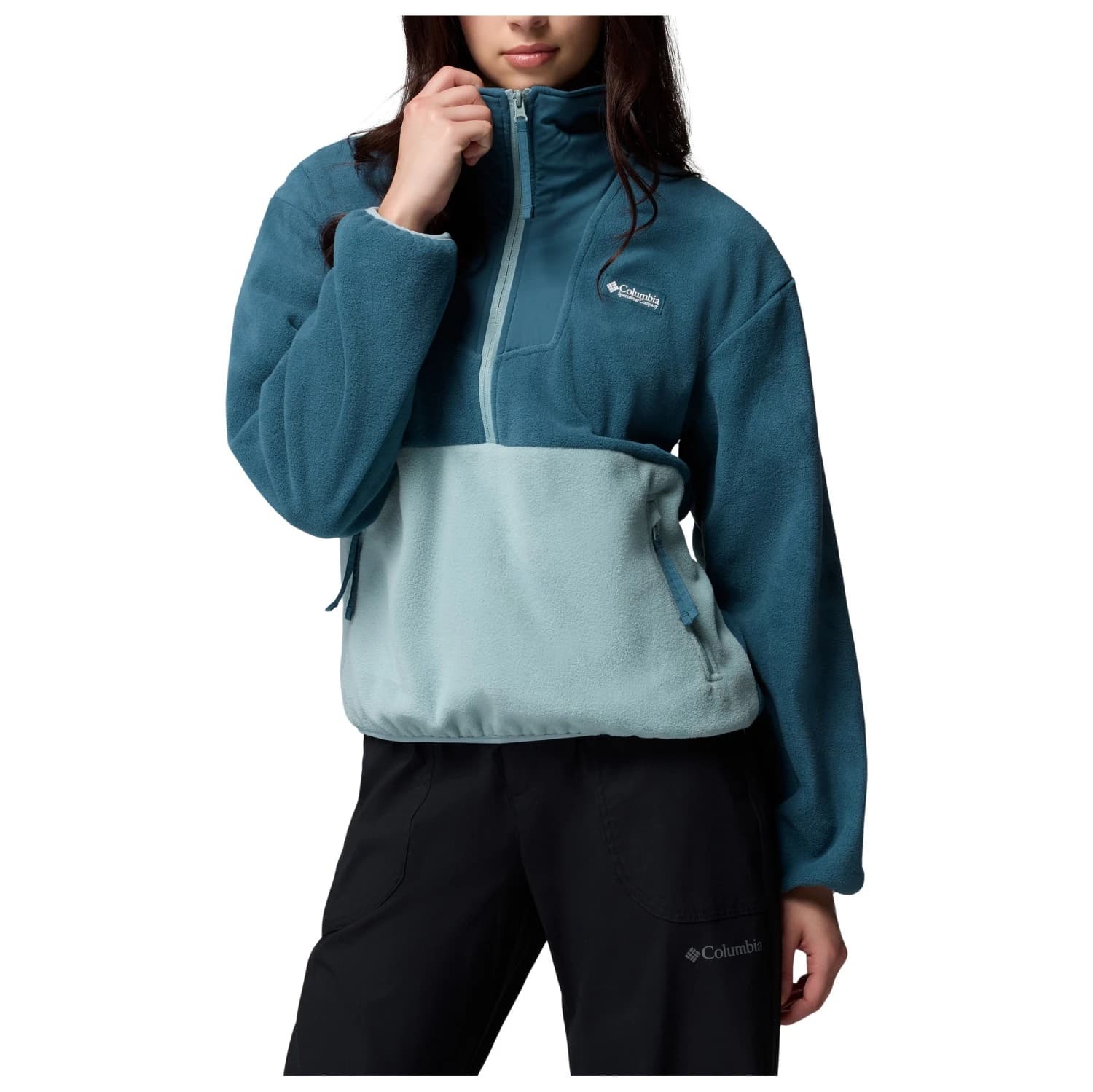 Дамски поларен пуловер Columbia Women's Sequoia Grove 1/2 Zip Fleece Fleece jumper - Everblue / Crushed Blue
