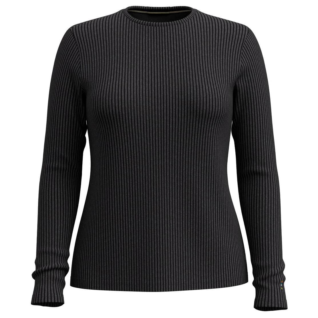 Дамски вълнен пуловер Smartwool Women's Thermal Merino Rib Crew Merino longsleeve - Charcoal Heather