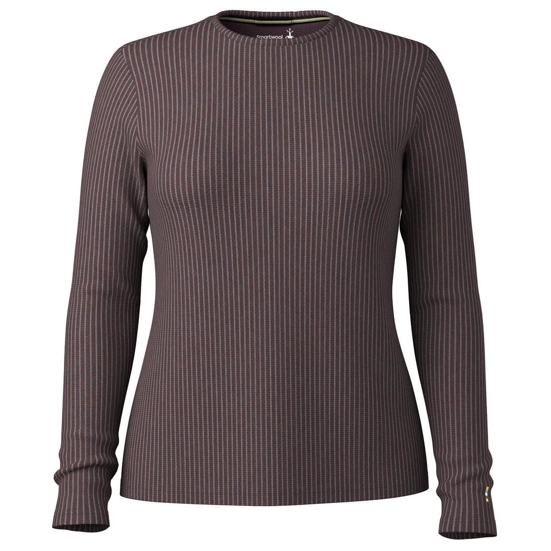 Дамски вълнен пуловер Smartwool Women's Thermal Merino Rib Crew Merino longsleeve - Mink Violet Heather