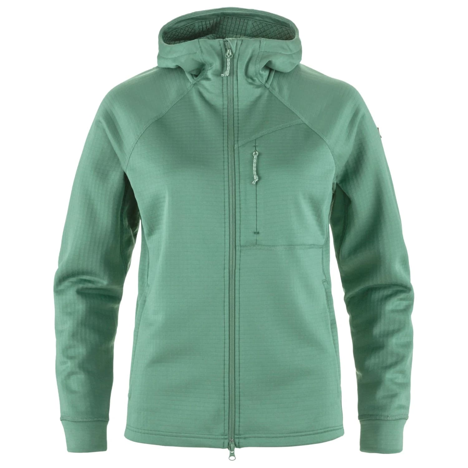 Дамско поларено яке Fjällräven Women's Abisko Grid Fleece Hoodie Fleece jacket - Patina Green