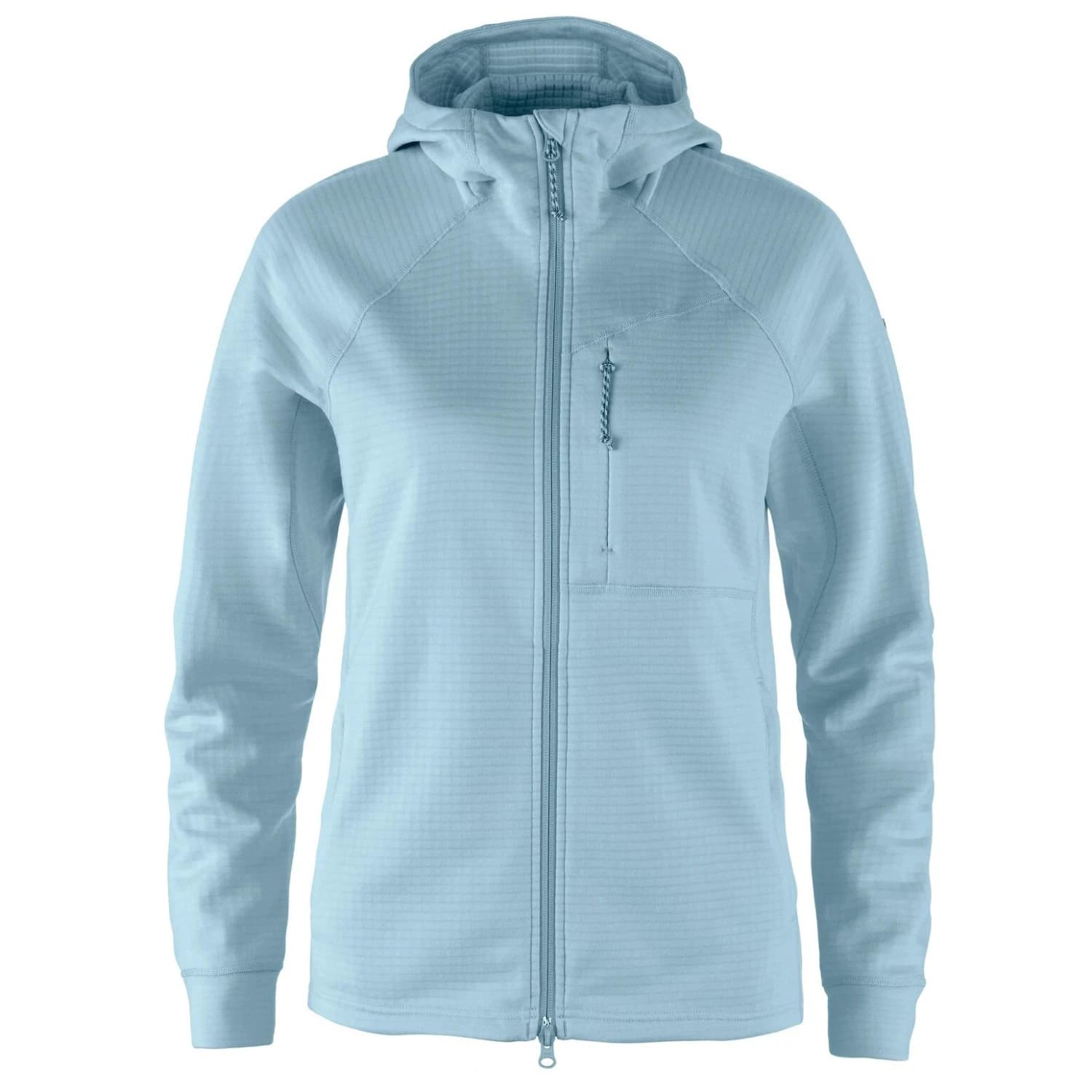 Дамско поларено яке Fjällräven Women's Abisko Grid Fleece Hoodie Fleece jacket - Breeze Blue