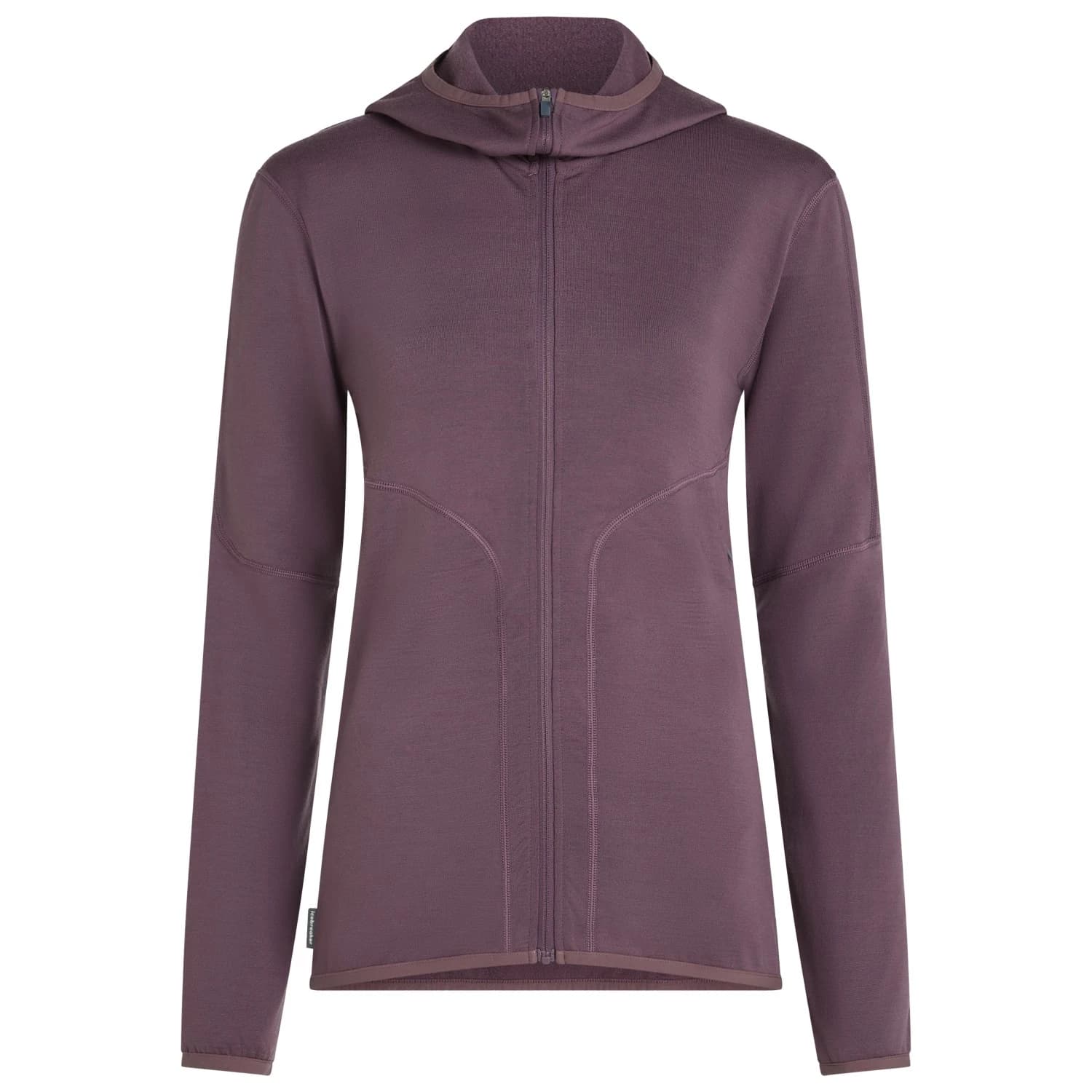 Вълнено яке Icebreaker Women's 560 RealFleece Elemental II L/S Zip Hoodie Merino hoodie - Grey Plum