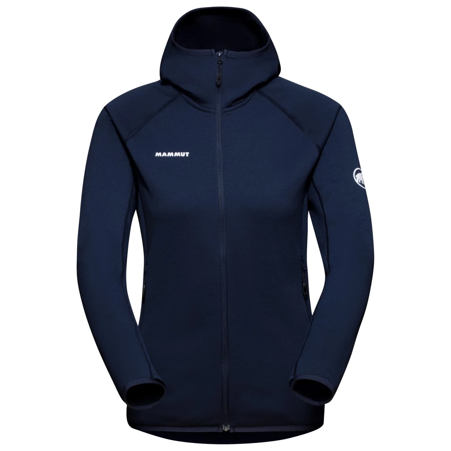 Дамско поларено яке Mammut Women's Aconcagua Midlayer Hooded Jacket Fleece jacket - Marine