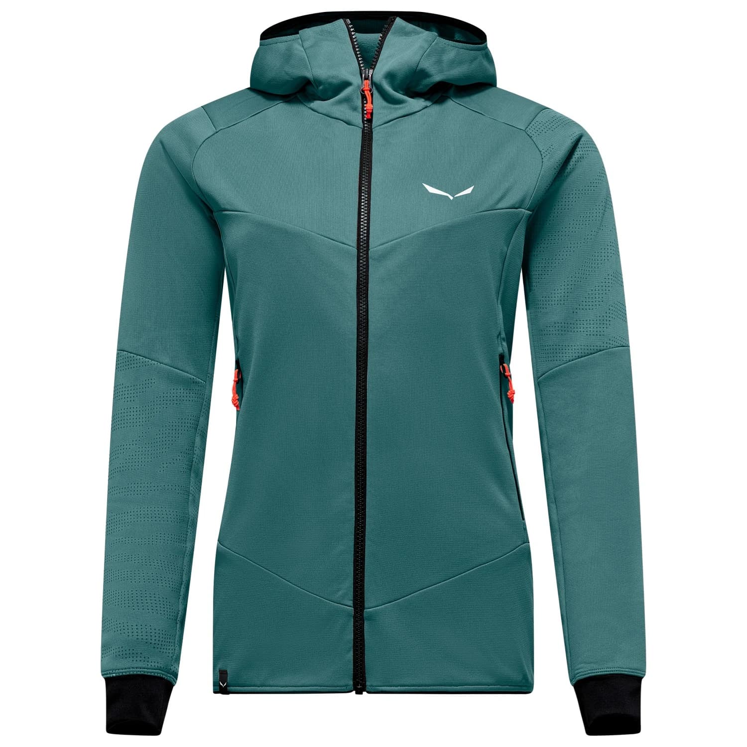 Дамско поларено яке Salewa Women's Sella Crevasse Hooded Jacket Fleece jacket - Willow
