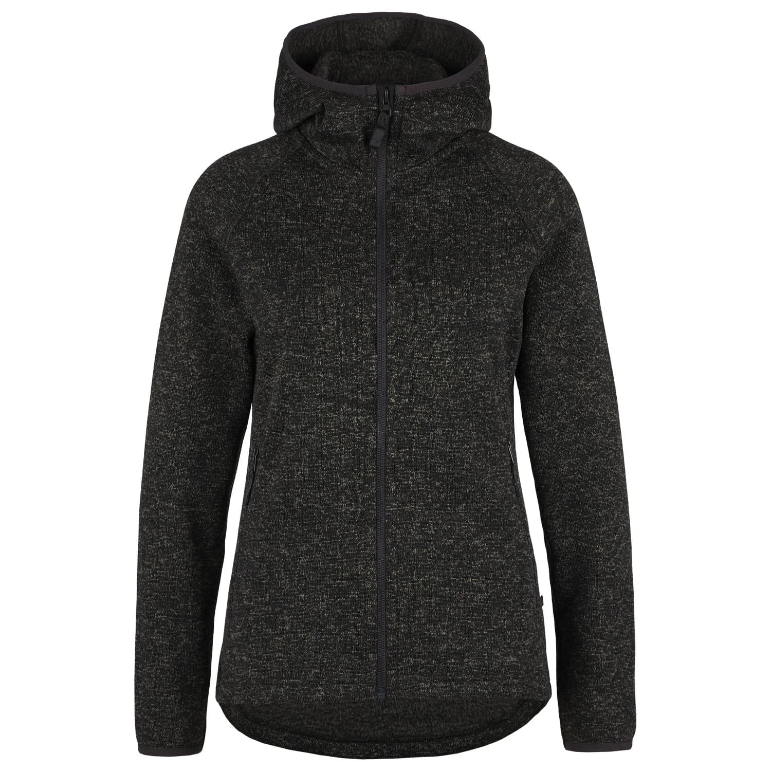 Дамско поларено яке Heber peak Women's CrownHe. II Knit Zip Hoody Fleece jacket - Black Melange