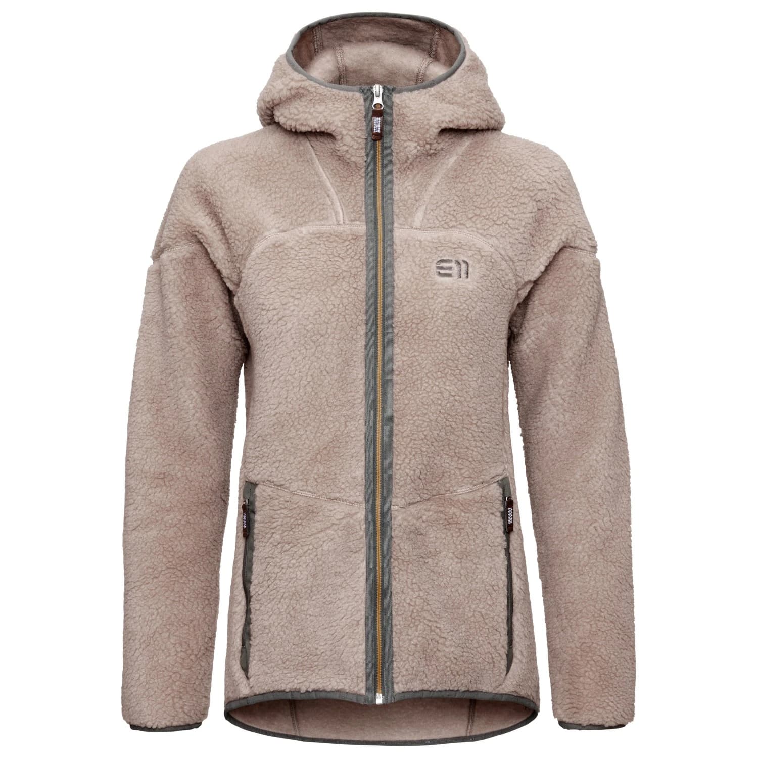 Поларено яке Elevenate Women's Glacier Pile Hood Fleece jacket - Ginger Beige