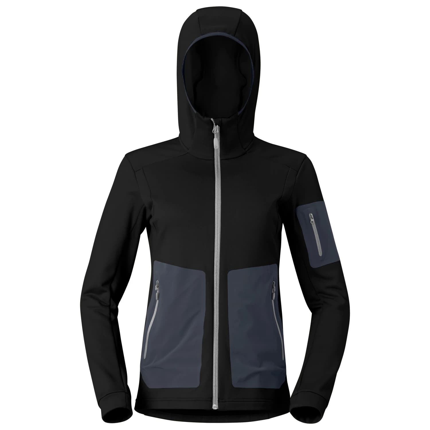 Дамско поларено яке Norrøna Women's Falketind Warm2 Stretch Hood Fleece jacket - Caviar