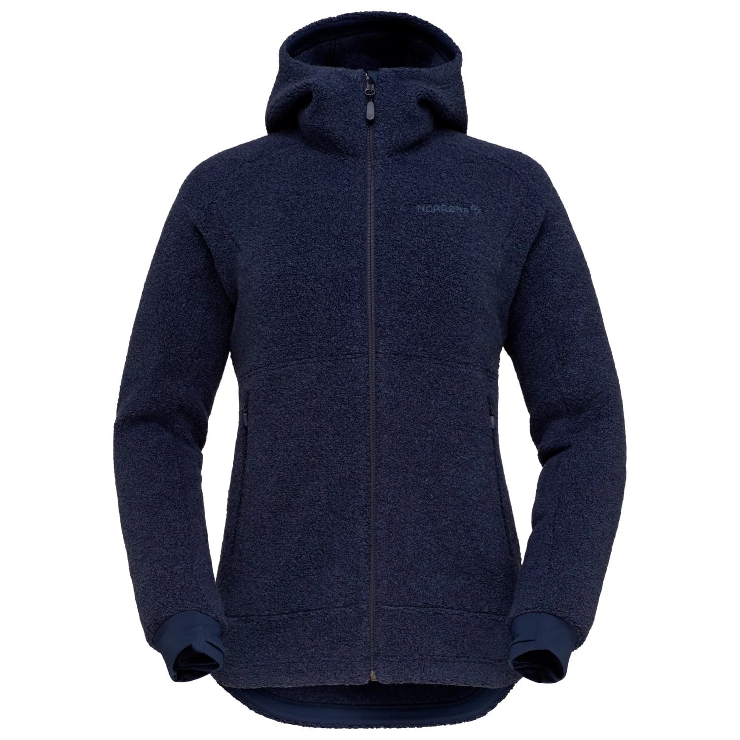 Дамско поларено яке Norrøna Women's Femund Warmwool3 Hood Fleece jacket - Indigo Night