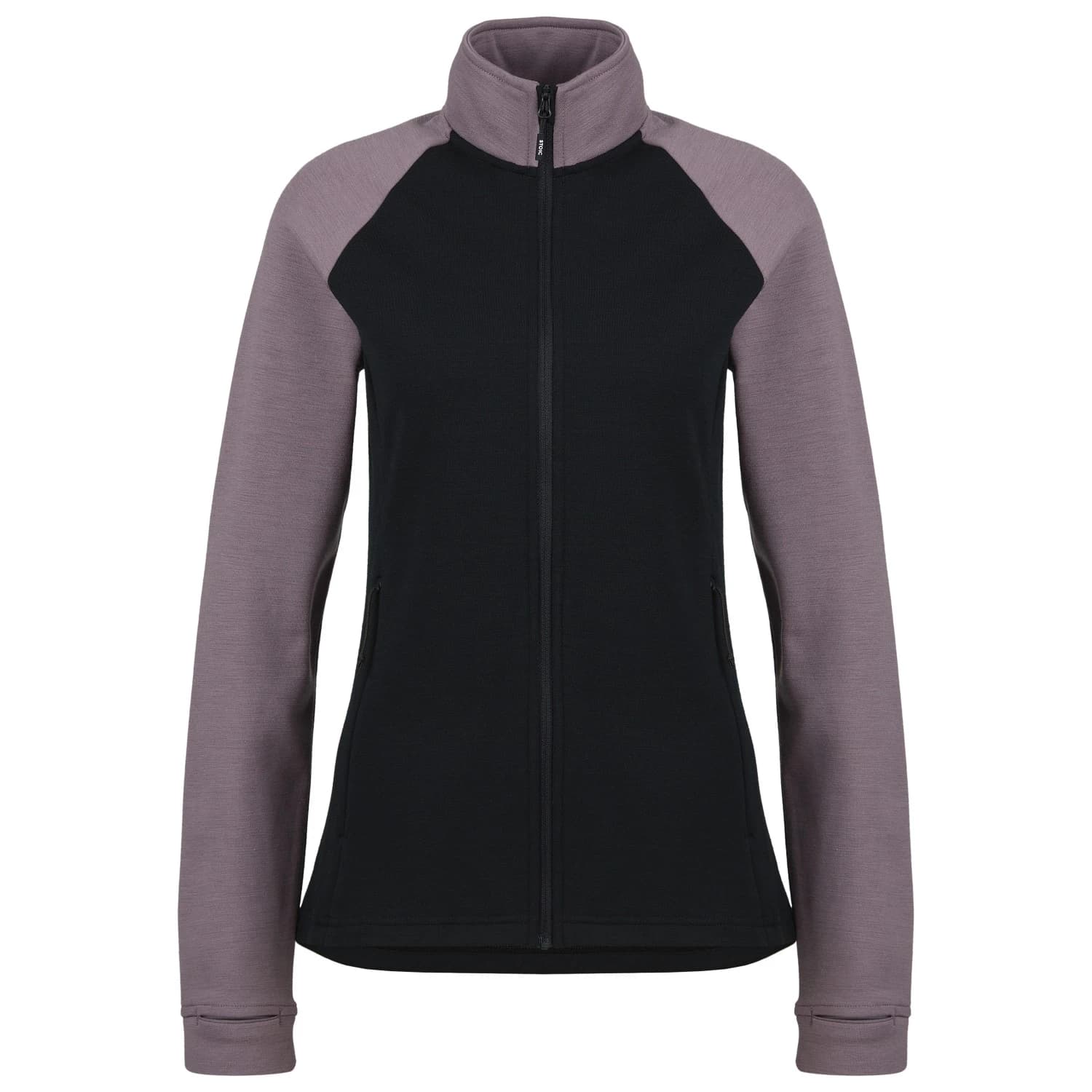 Дамско поларено яке Stoic Women's MerinoFleece335 KuolpaSt. Jacket Fleece jacket - Black / Plum Dusk