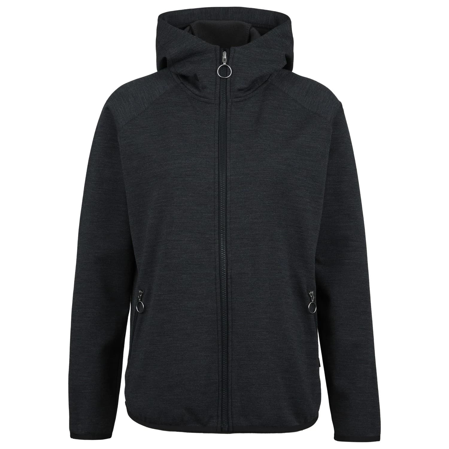 Дамско вълнено яке Stoic Women's MerinoFleece335 MMXX. Lulea Zip Hoody Fleece jacket - Black Melange