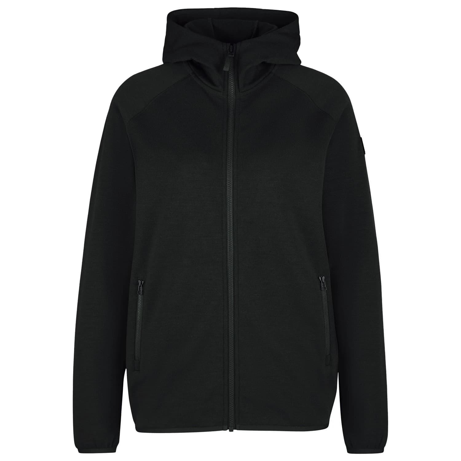 Дамско вълнено яке Stoic Women's MerinoFleece335 MMXX. Lulea Zip Hoody Fleece jacket - Black