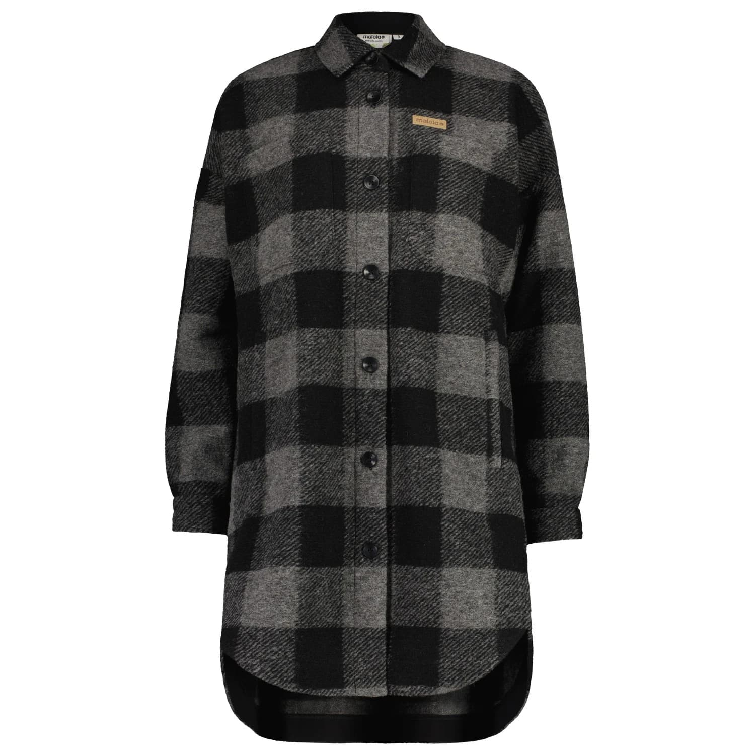 Дамско вълнено яке Maloja Women's HalapM. Wool jacket - Deep Black Check