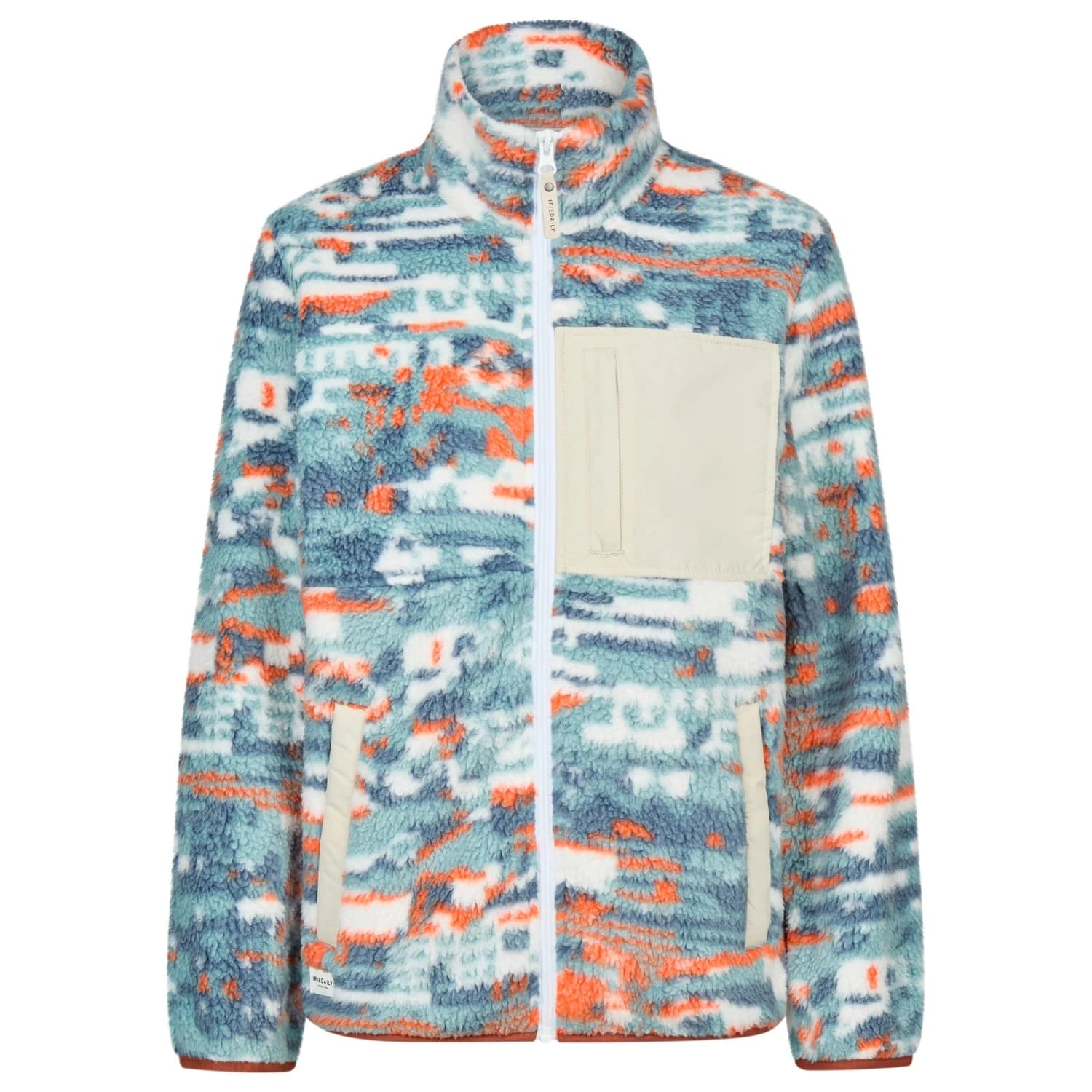 Дамско поларено яке Iriedaily Women's Arkta Teddy 2 Jacket Fleece jacket - Artic Blue