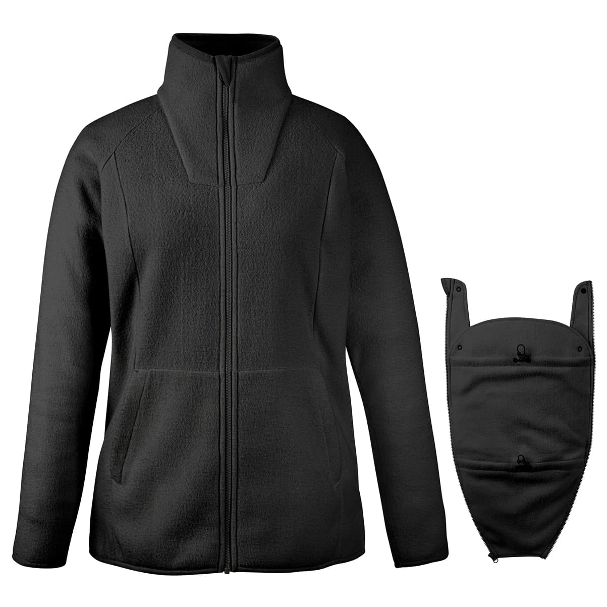Дамско поларено яке Mamalila Women's Fleece-Tragejacke Basel Fleece jacket - Black