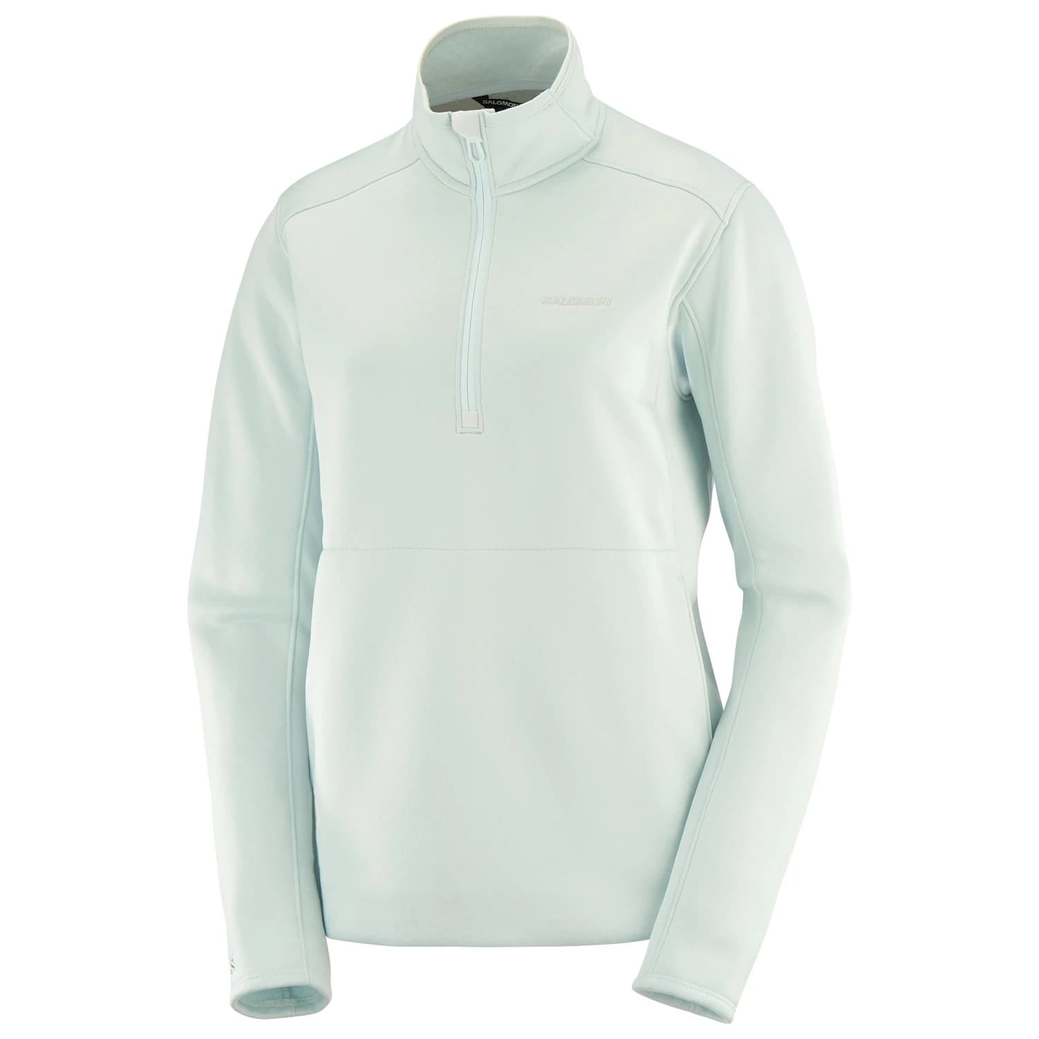 Дамски поларен пуловер Salomon Women's Sntial Midfleece Half Zip Fleece jumper - Misty Blue