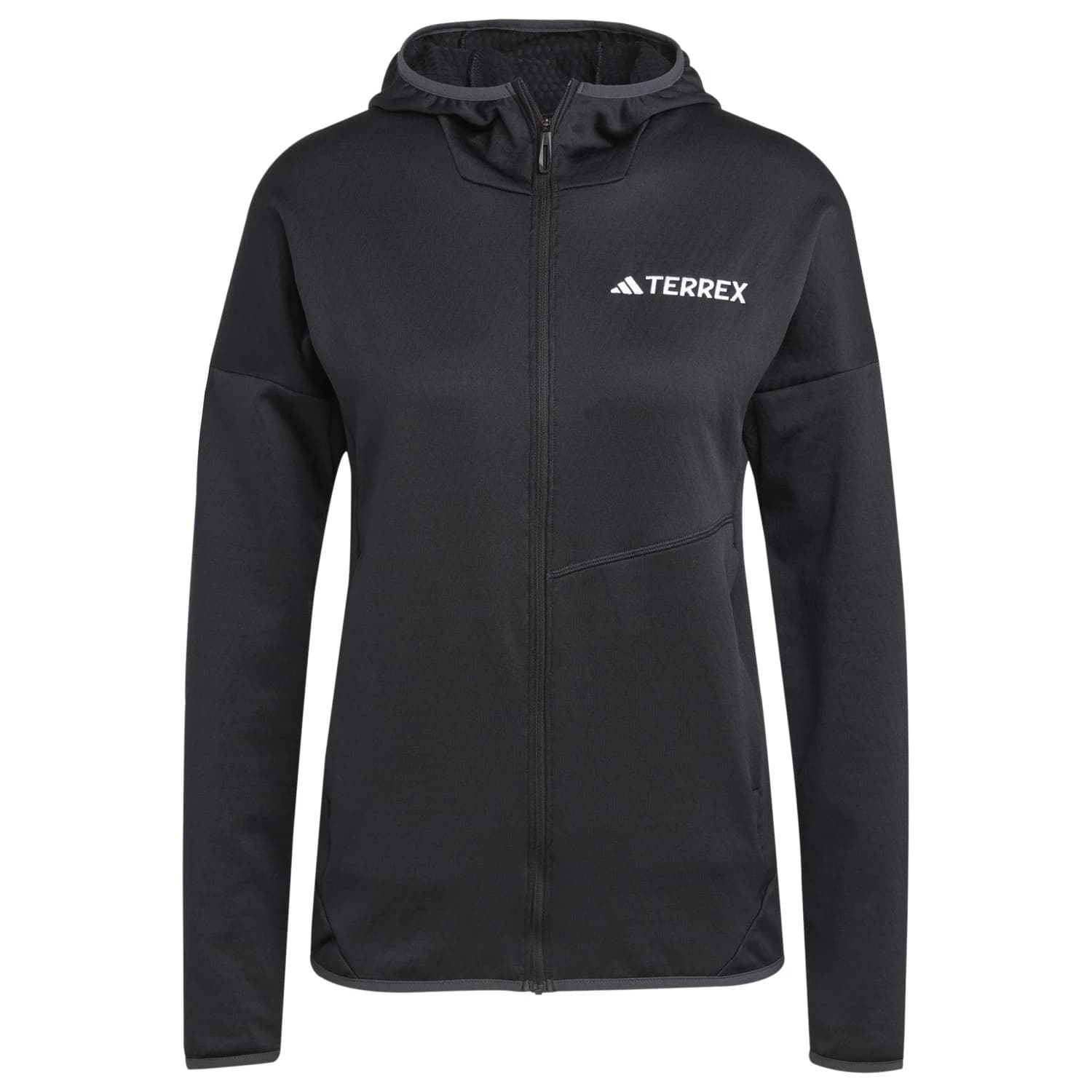 Дамско поларено яке adidas Terrex Women's Xploric Light Fleece Hooded Jacket Fleece jacket - Black