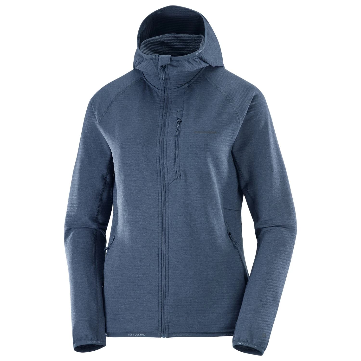 Дамско поларено яке Salomon Women's Essential Lightwarm Fleece jacket - Blue Nights