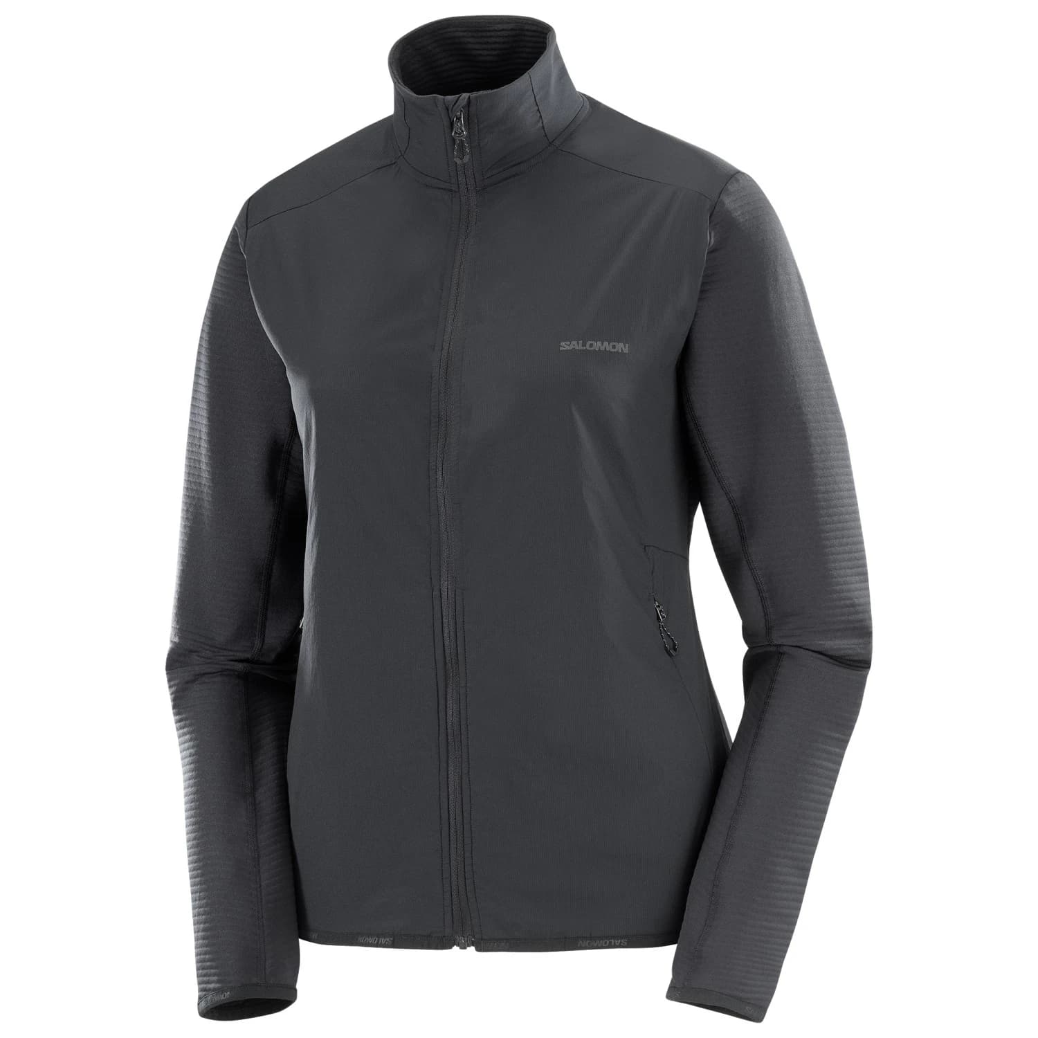 Дамско поларено яке Salomon Women's Essential Lightwarm Hybrid Fleece jacket - Deep Black