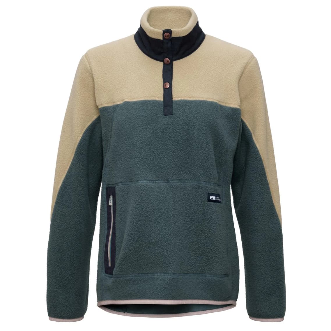 Поларен пуловер Elevenate Women's Canyon Pile Fleece Fleece jumper - Balsam Green