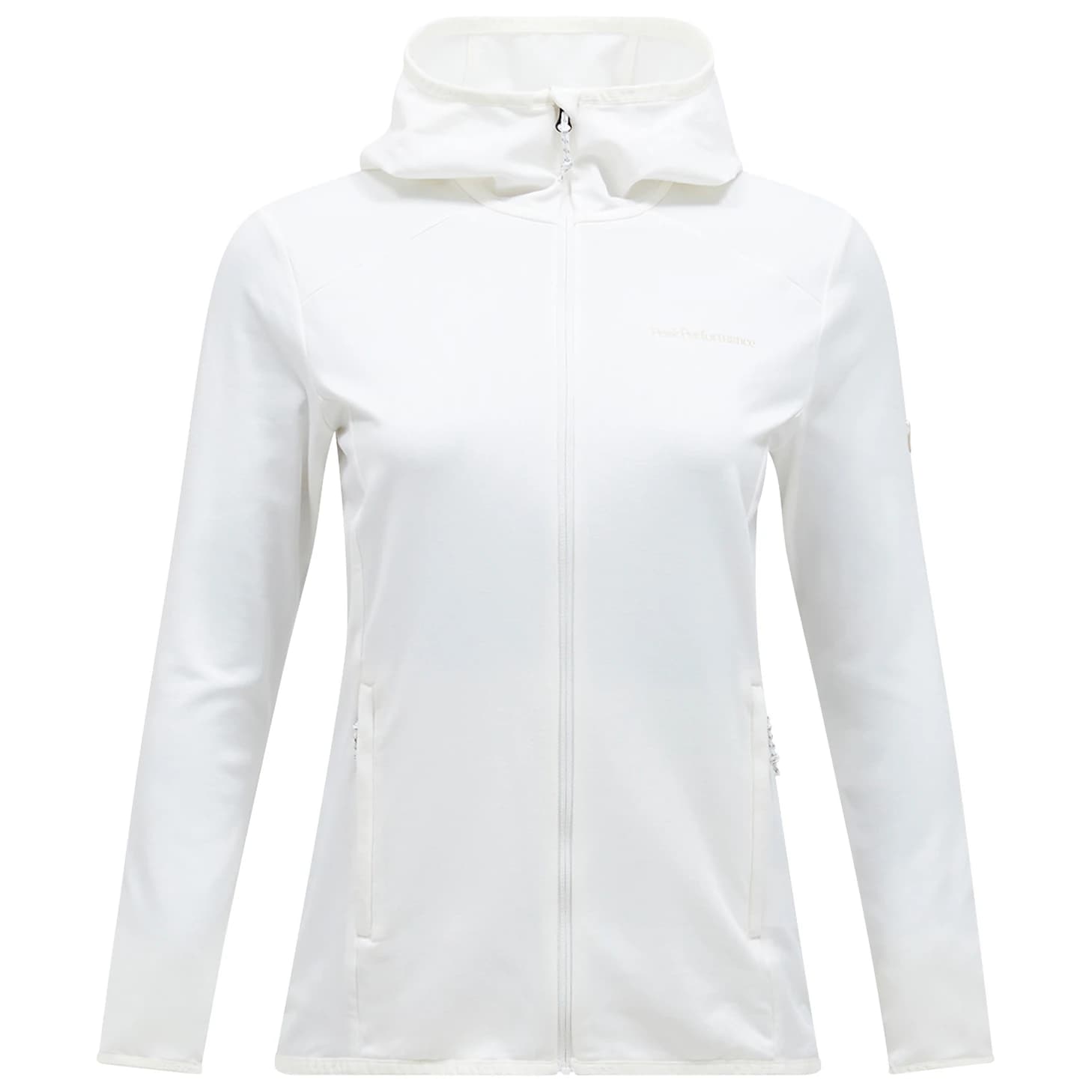 Дамско поларено яке Peak Performance Women's Light Zip Hood Fleece jacket - Off-White