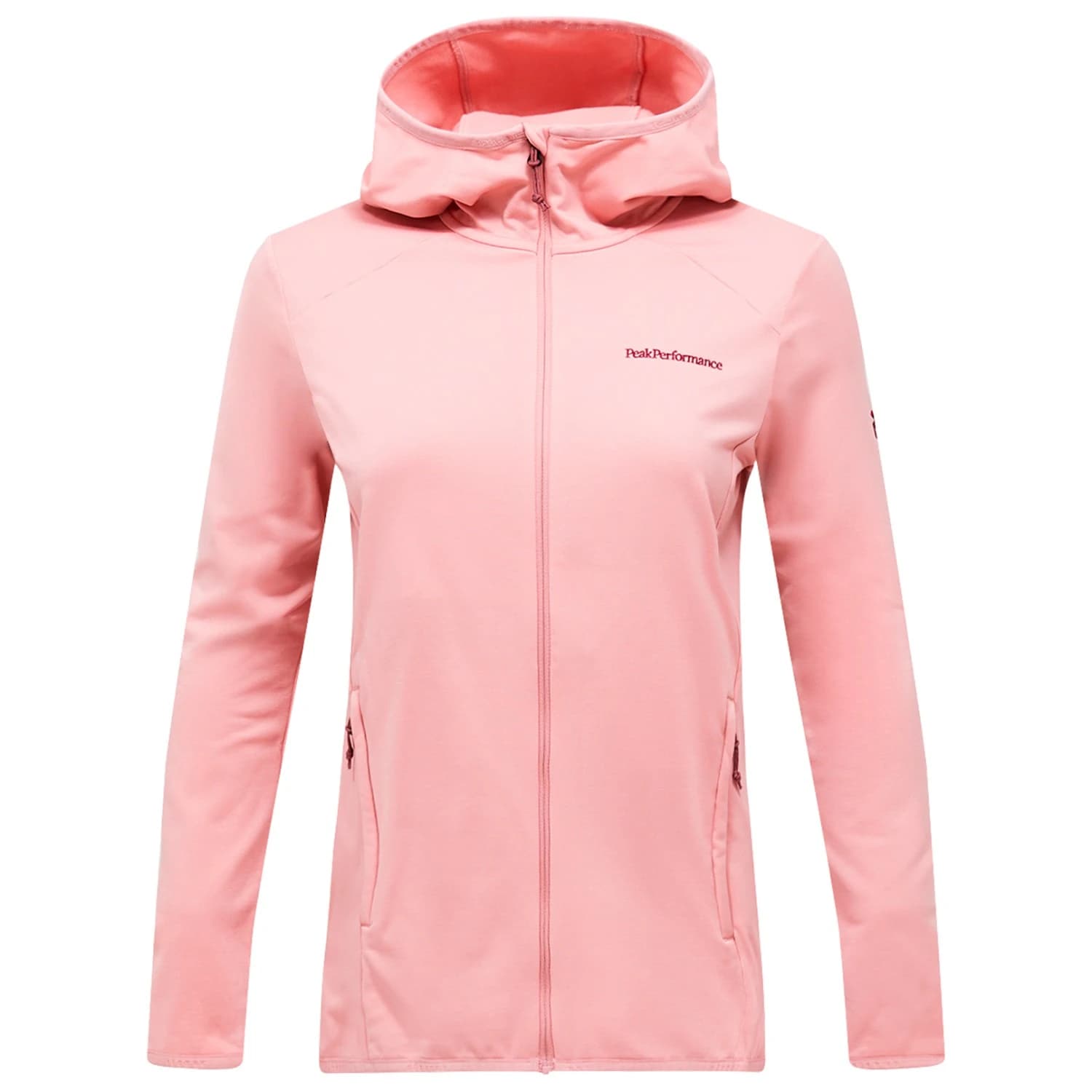 Дамско поларено яке Peak Performance Women's Light Zip Hood Fleece jacket - Warm Blush