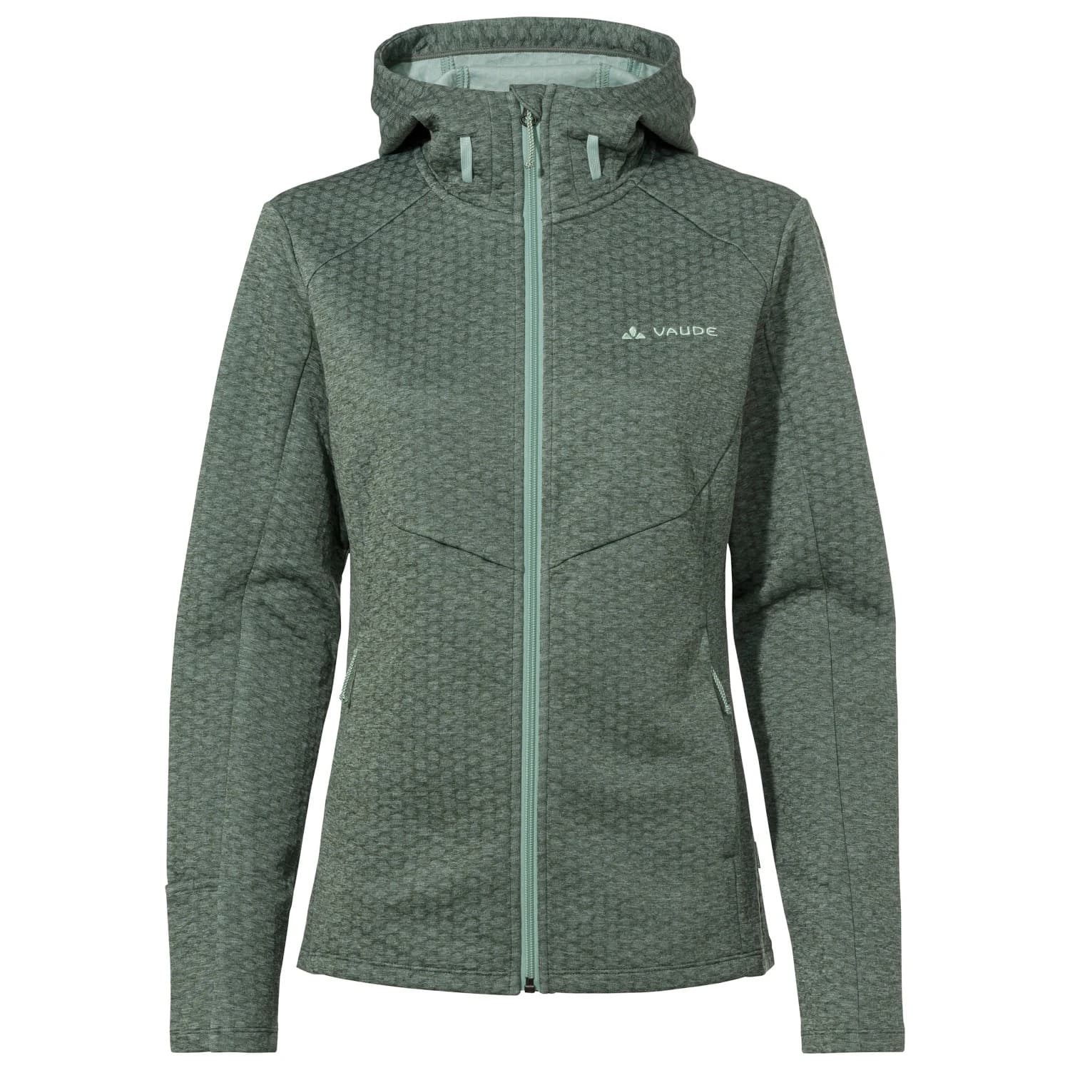 Дамско поларено яке Vaude Women's Skomer Hiking Hoody Fleece jacket - Agave