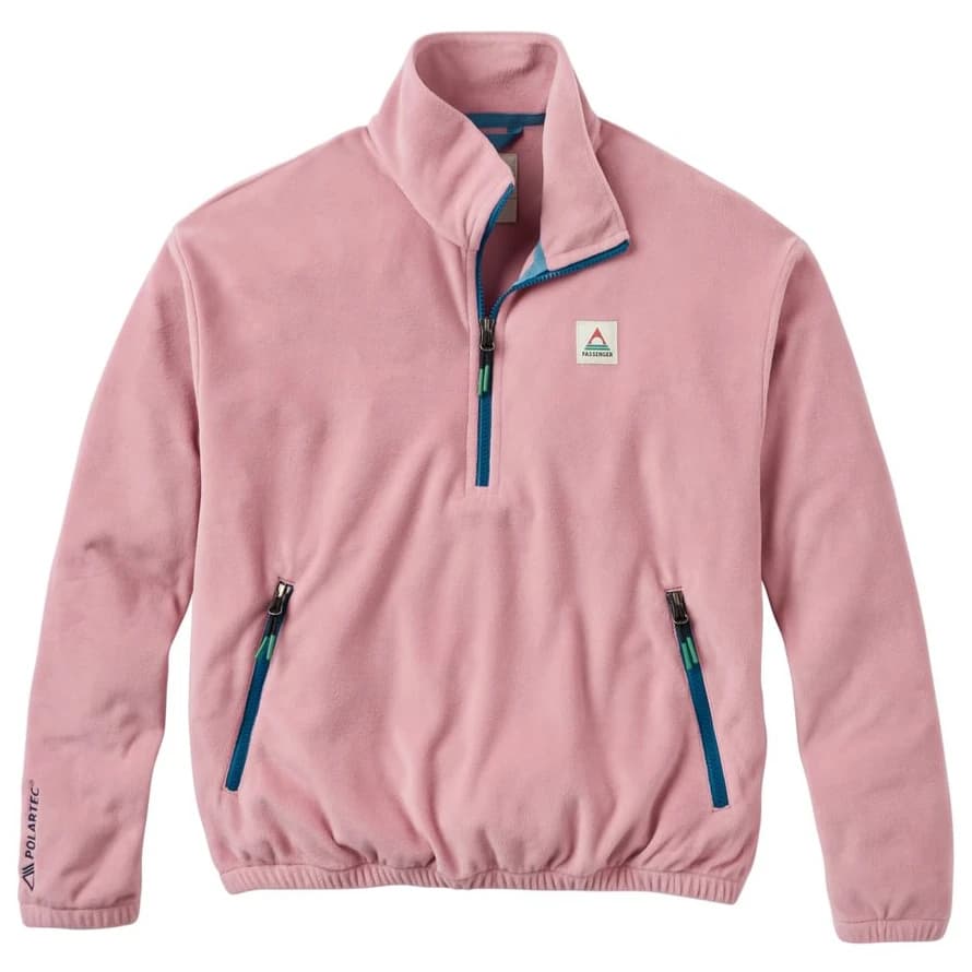 Дамски поларен пуловер Passenger Women's Ayla Recycled Micro Polartec Fleece Fleece jumper - Pink Haze