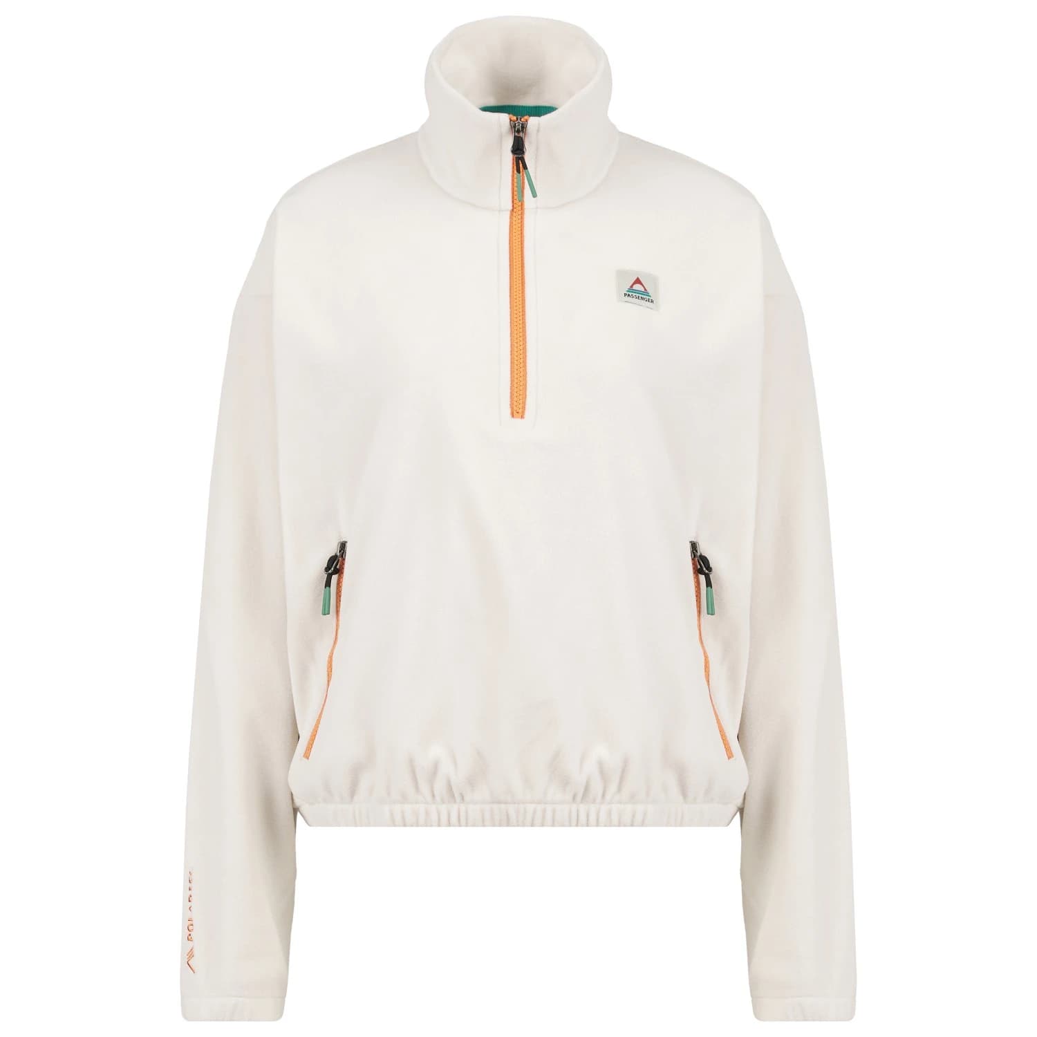 Дамски поларен пуловер Passenger Women's Ayla Recycled Micro Polartec Fleece Fleece jumper - Vintage White