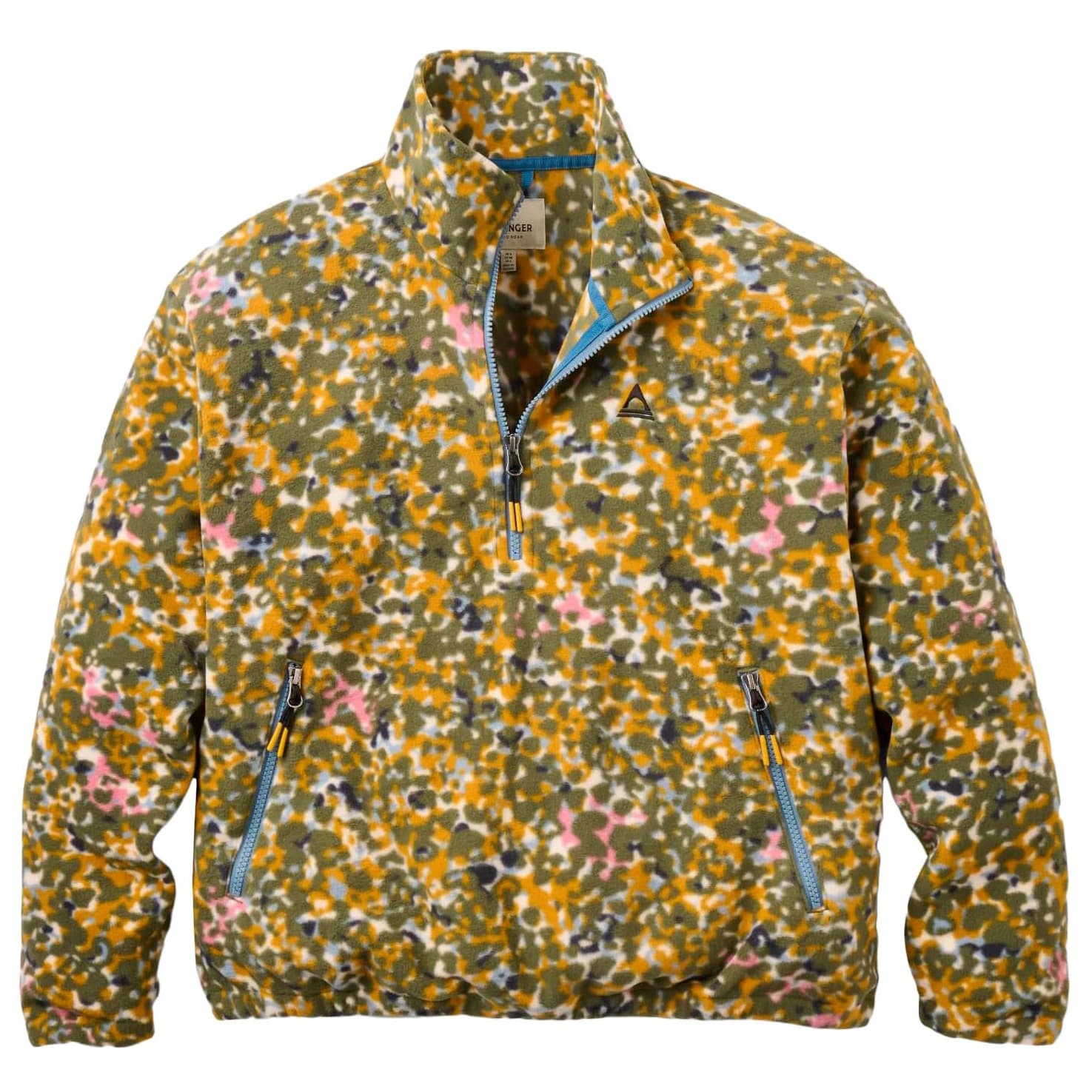 Поларен пуловер Passenger Women's Ayla Recycled Micro Polartec Fleece Fleece jumper - Powder Camo / Dusty Olive