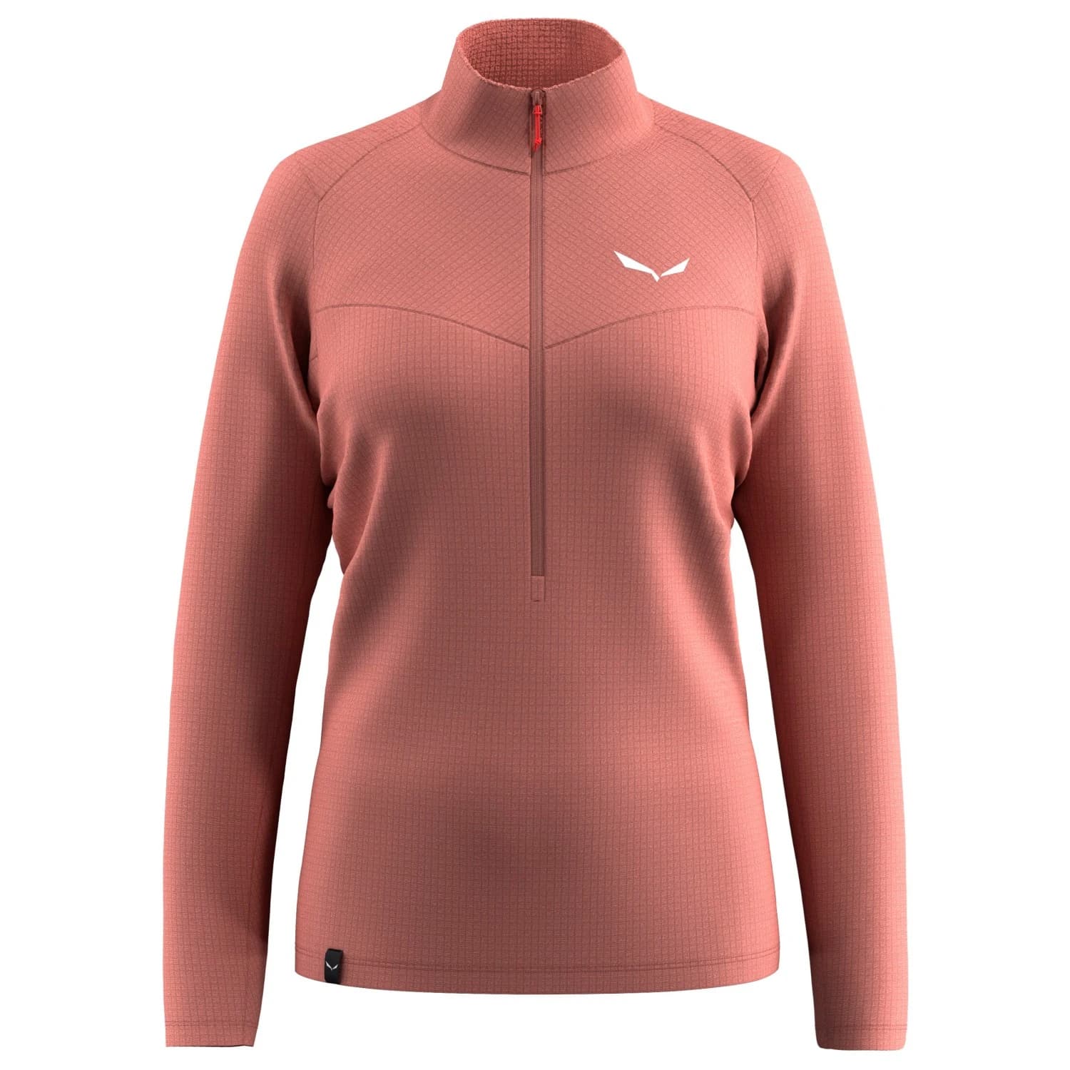 Дамски поларен пуловер Salewa Women's Puez Cammino PL Half Zip Jacket Fleece jumper - Desert Pink