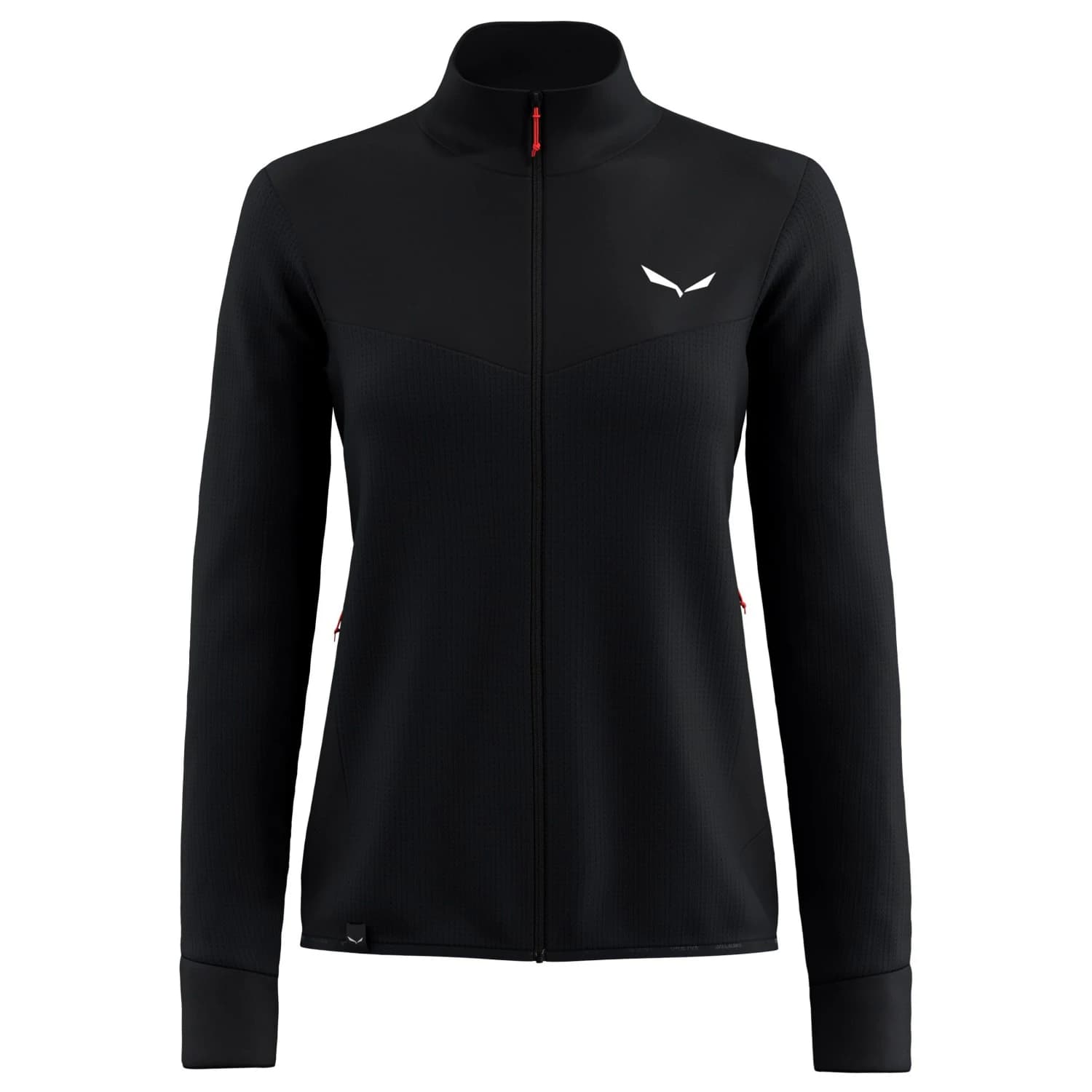 Дамско поларено яке Salewa Women's Puez Waffle Hybrid PL Jacket Fleece jacket - Black Out