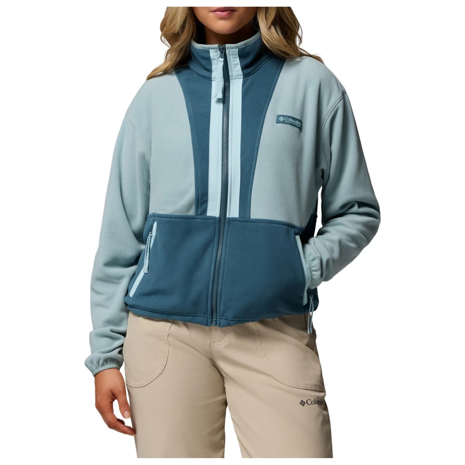 Дамско поларено яке Columbia Women's Backbowl II Full Zip Fleece Fleece jacket - Crushed Blue / Everblue / Marine Light