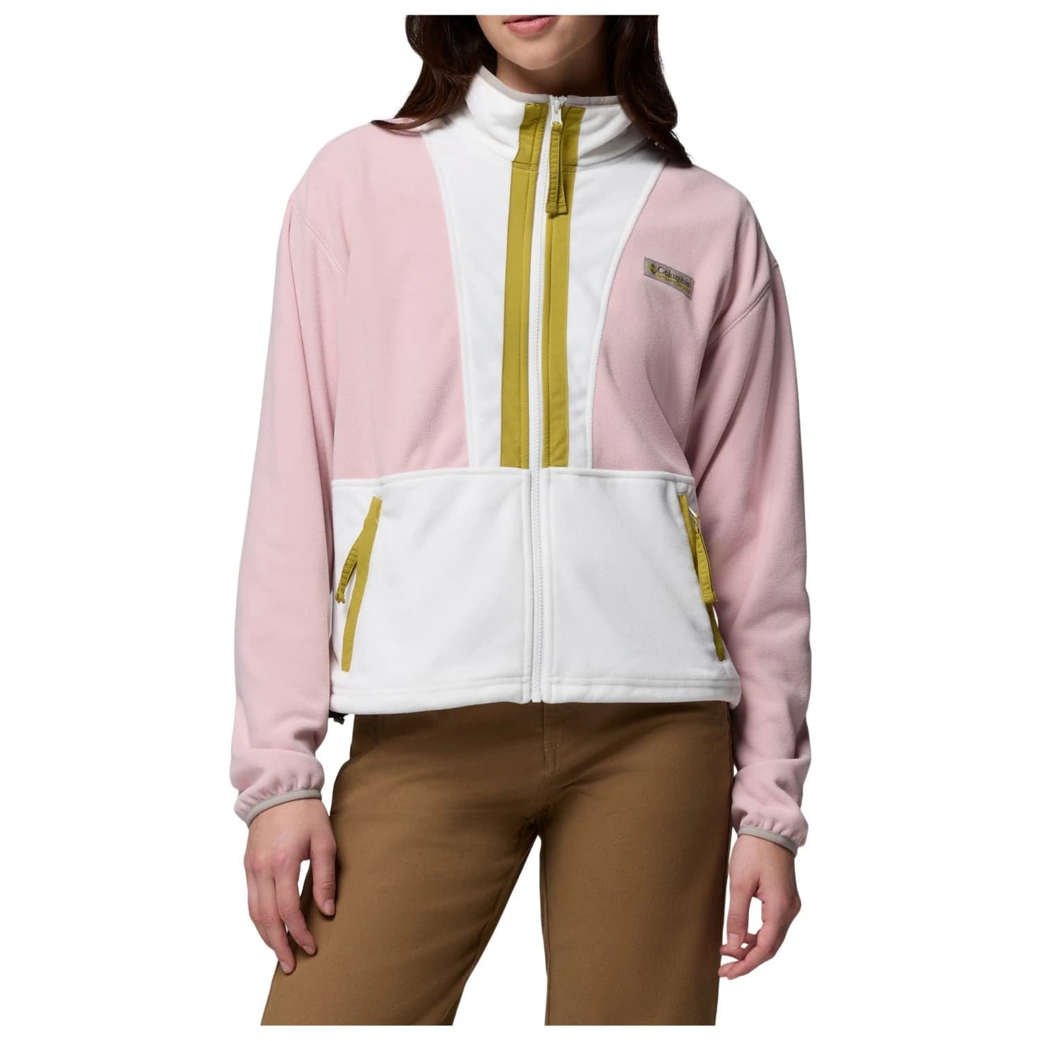 Дамско поларено яке Columbia Women's Backbowl II Full Zip Fleece Fleece jacket - Pink Agate / Sea Salt / Peppercorn
